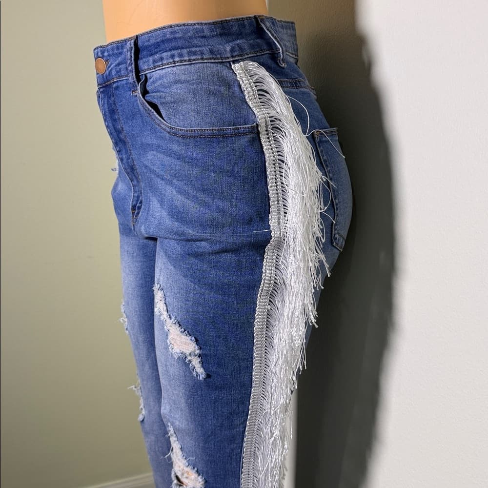 Sj Style Jeans with Fringe