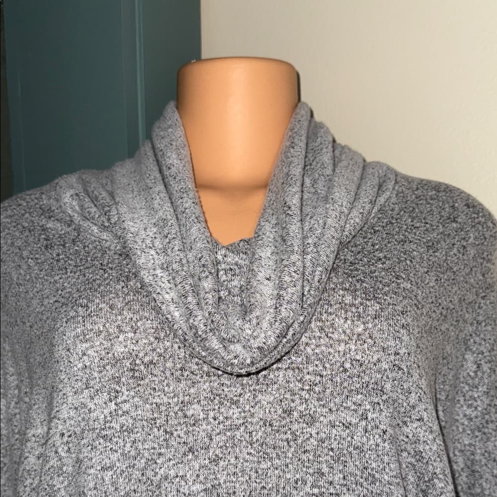 Gray Cowl Neck Women's Sweater