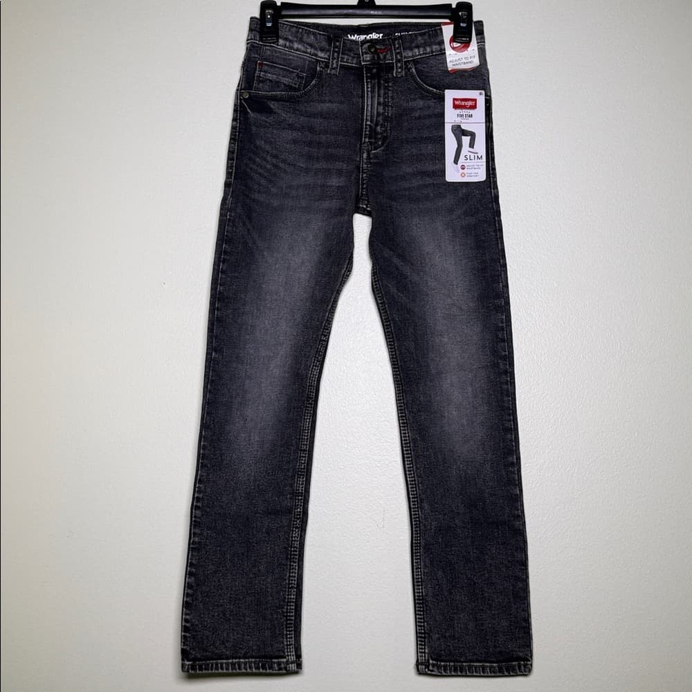 Wrangler slim fit jeans with adjustable band
