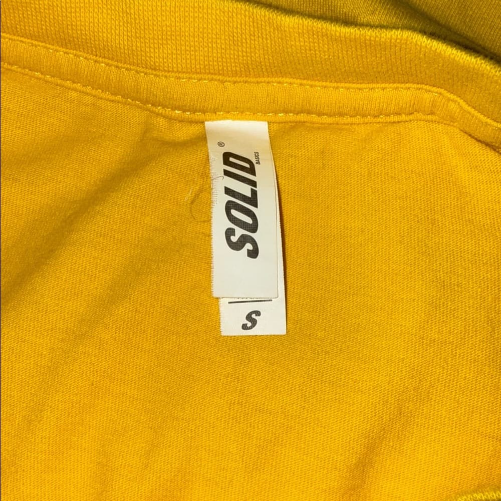 Solid Yellow Drip Tee