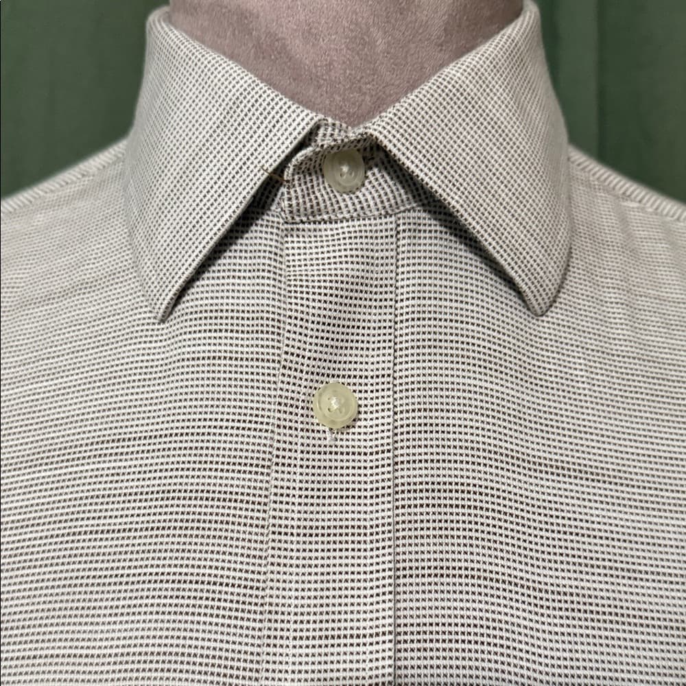 Joseph Abboud Tan Casual Button Down Shirt