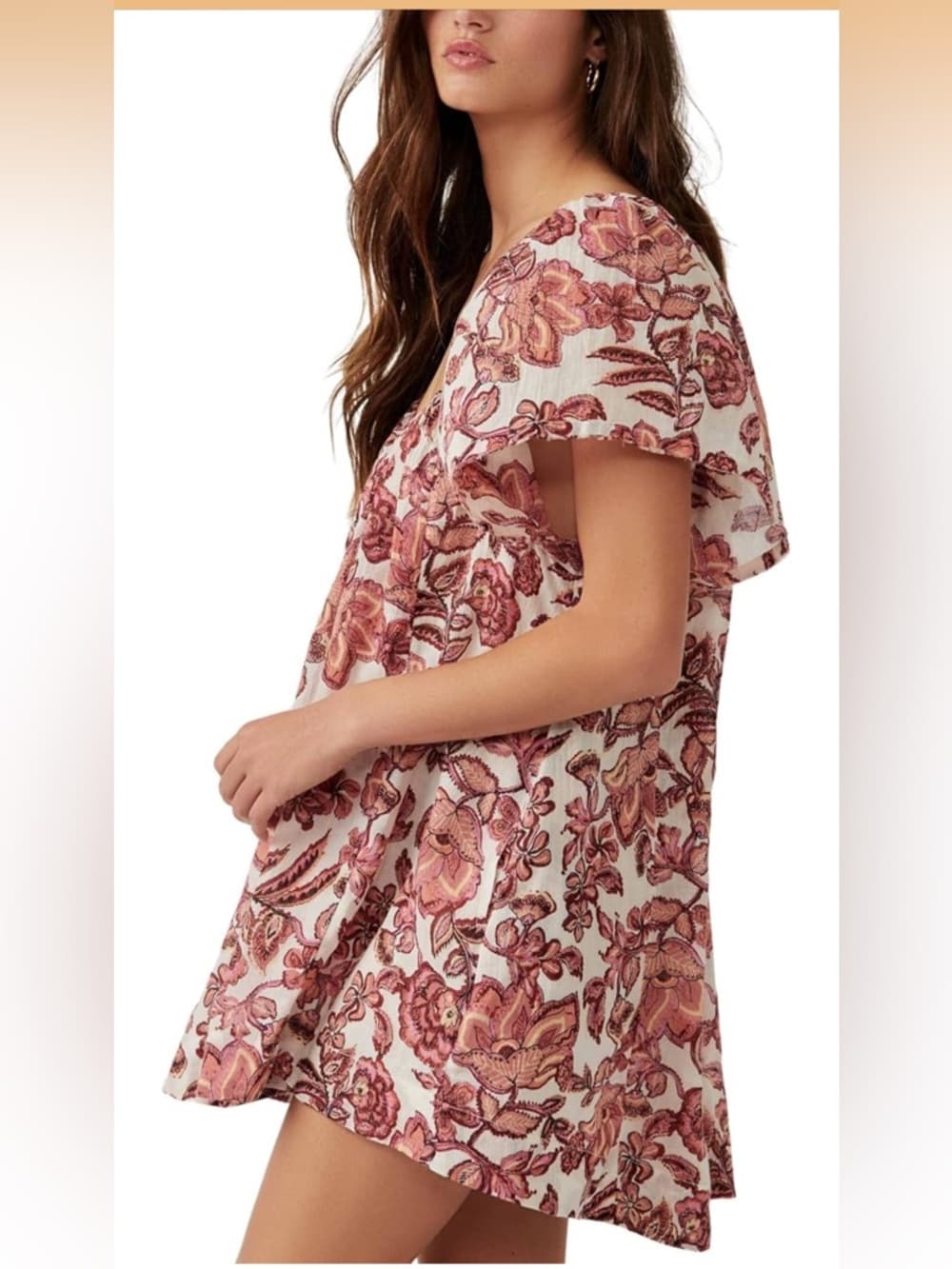 Free People Kauai Getaway Printed Tunic size medium/large