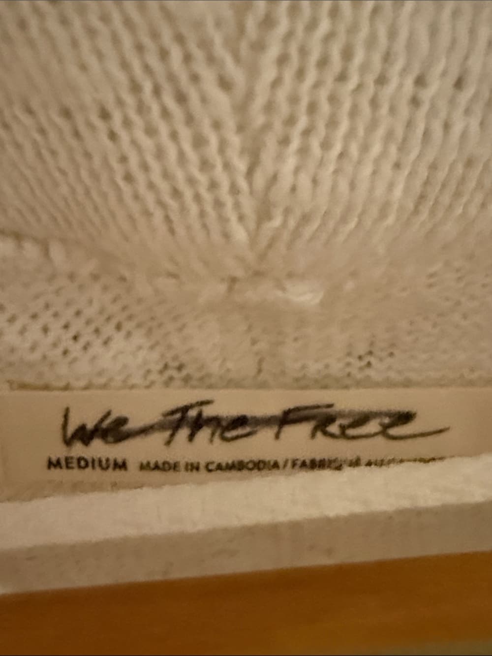 We The Free Cream Cowl Neck Pullover Sweater