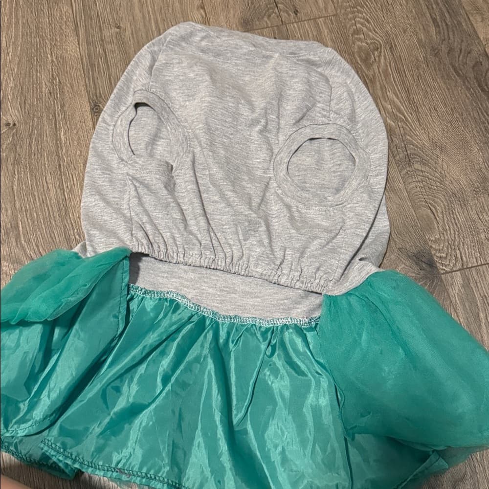 Top Paw Gray and Teal Pet Dress