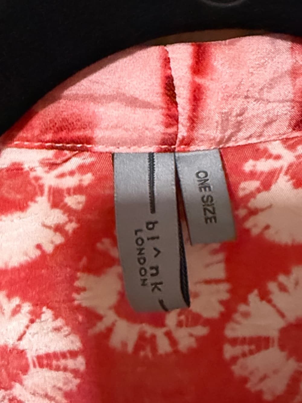 Bl*nk London one size Women’s Red Patterned Kimono Jacket