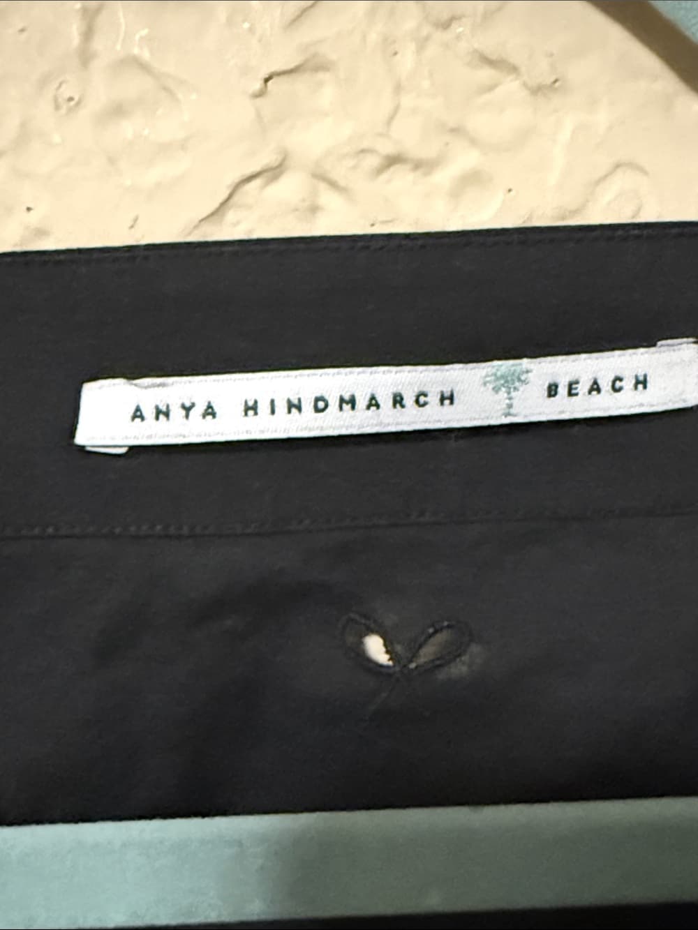 Anya Hindmarch Black Beach Tunic Top