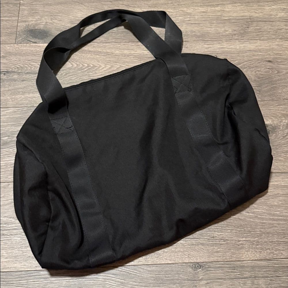 PINK Victoria's Secret Black Tote with White Logo