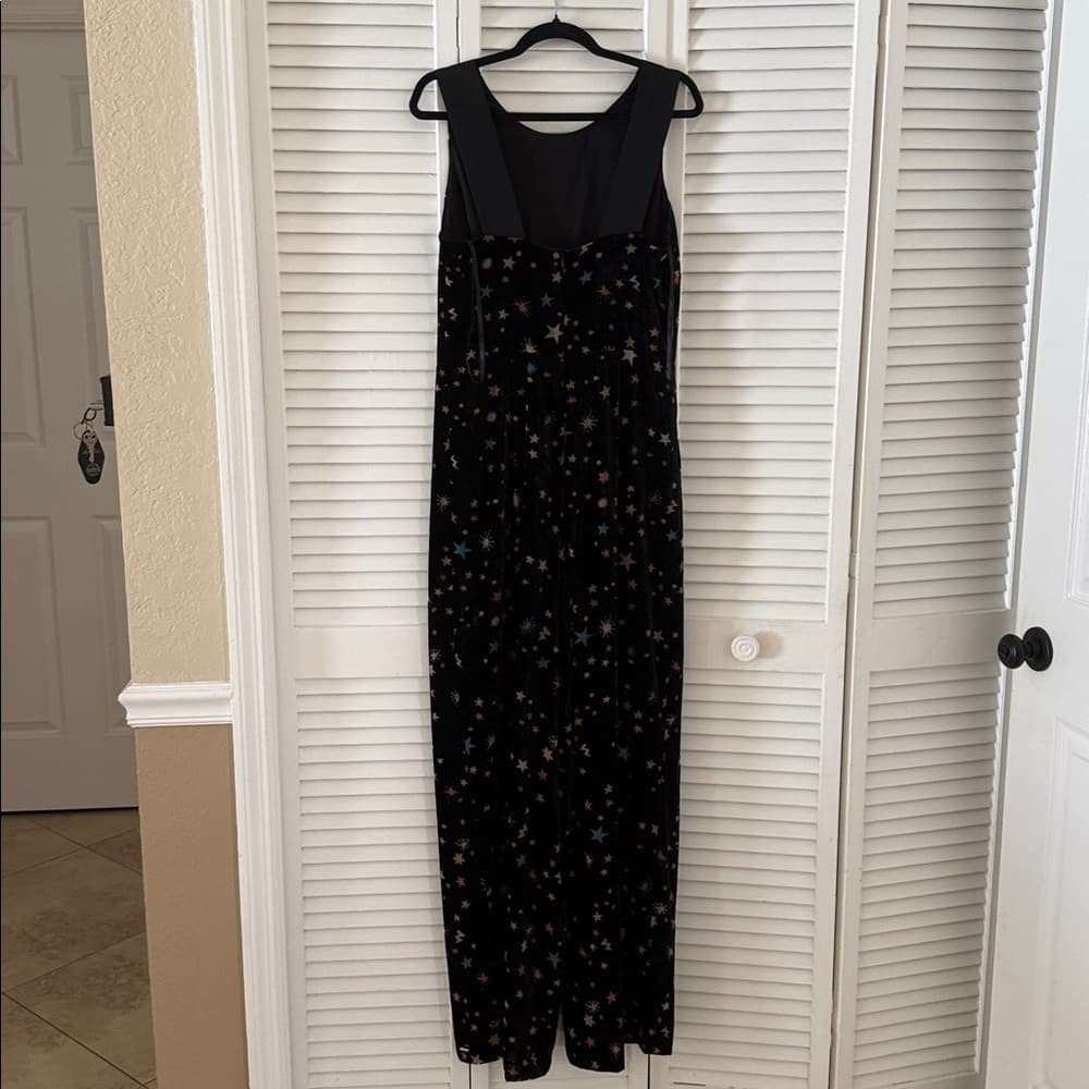 Ted Baker Black Maxi jumpsuit with Star Print size 2 = size 6/s