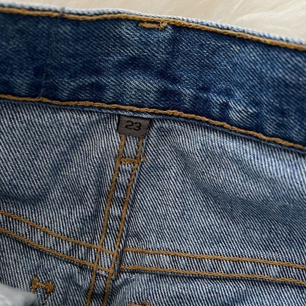 Carmar denim skirt distressed size 23