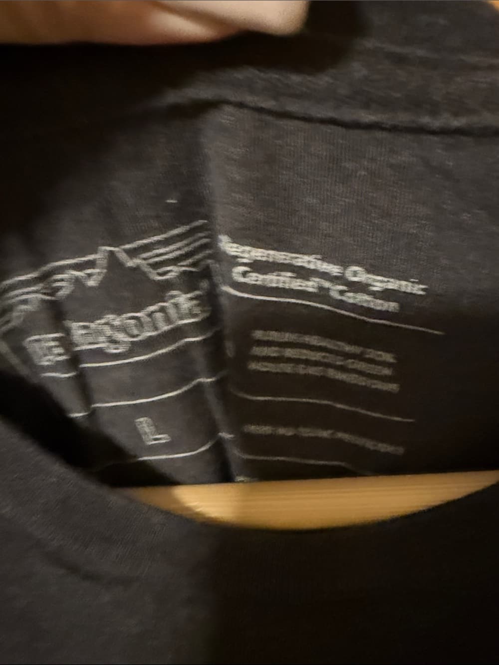 Patagonia Charcoal Short Sleeve Crew Pocket Tee