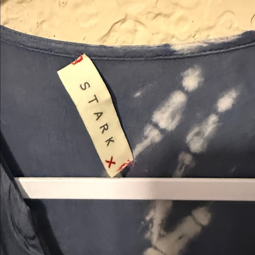 Stark X Chic Navy Tie-Dye Maxi Dress