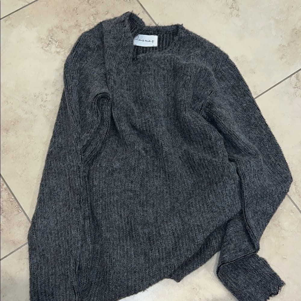 Song For The Mute Charcoal Knit Sweater luxury brand