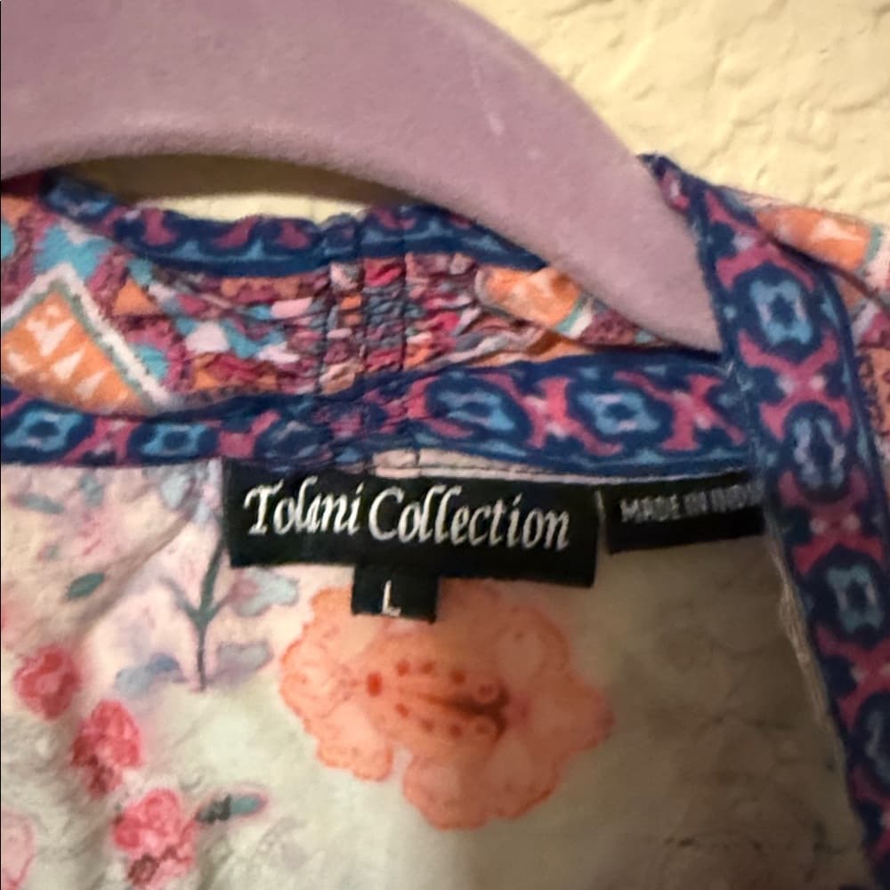 Tolani Multicolor Floral Kimono size large