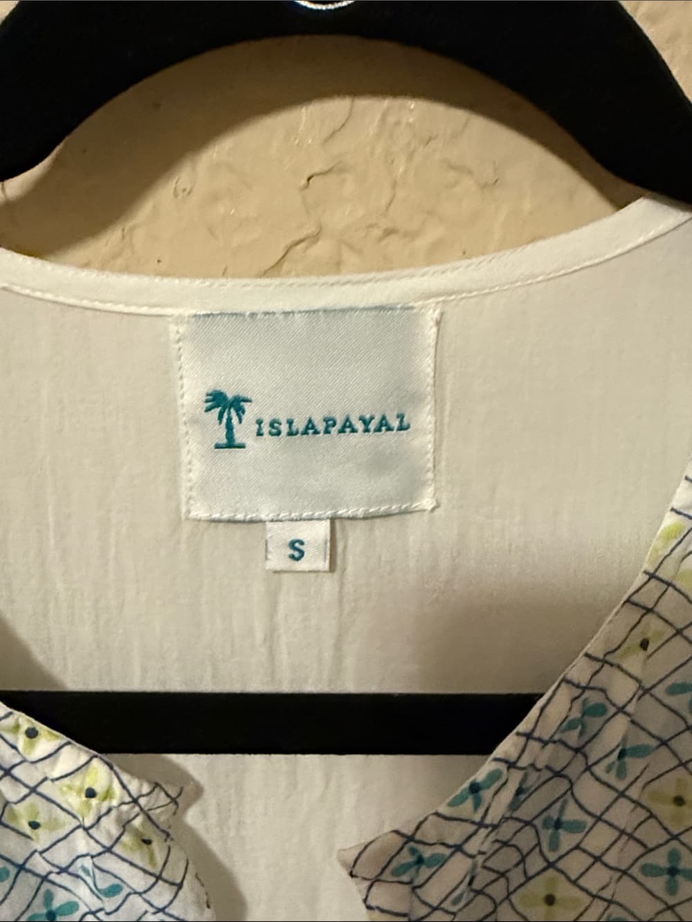 Islapayal White Floral Shirt Dress - Small