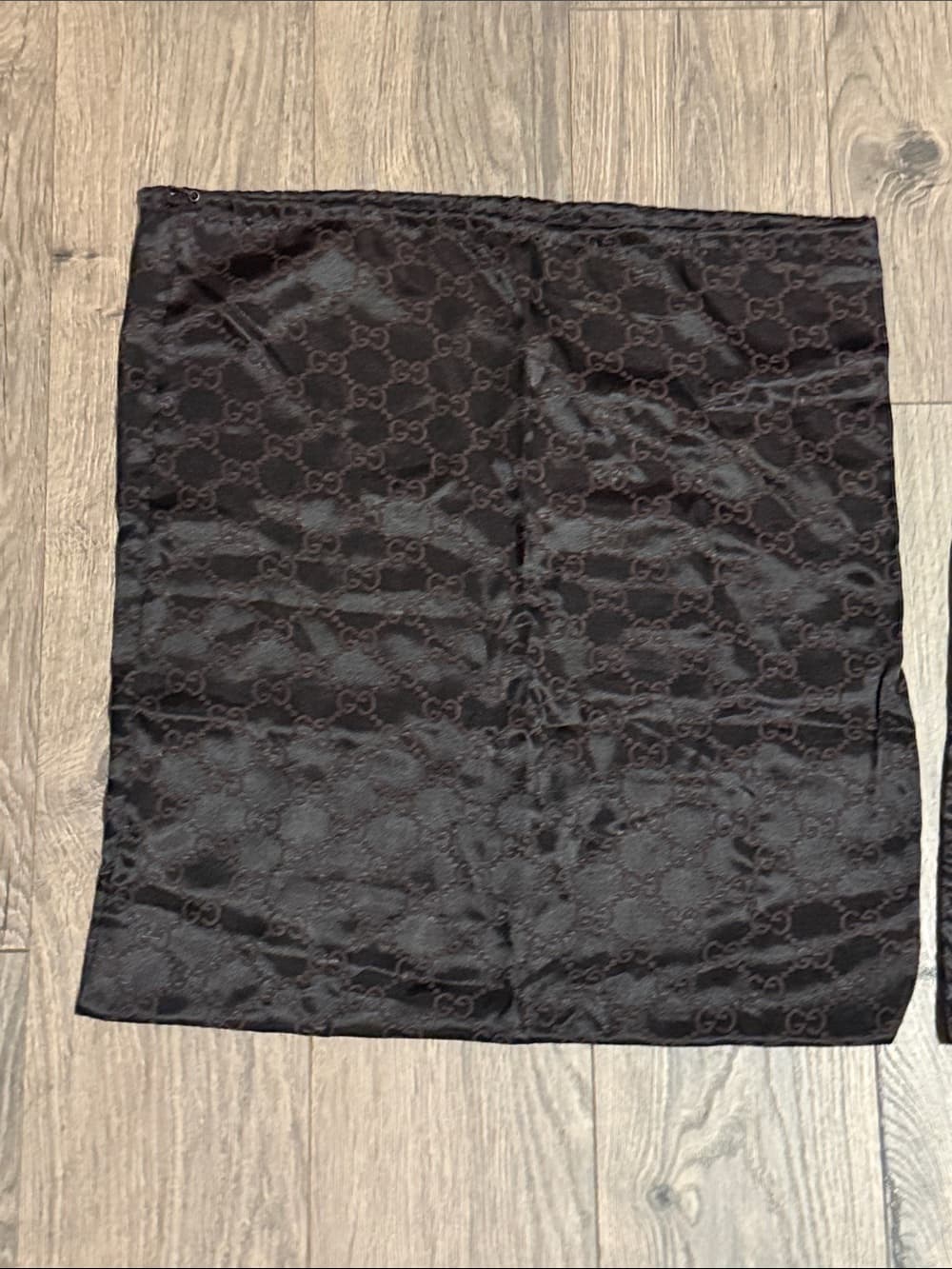 Gucci Dark Brown Monogram dust bag duo 18" across