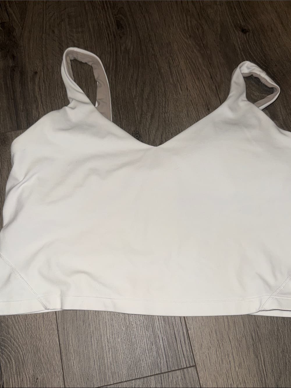 lululemon athletica Cream/Light Brown Minimalist Support Sports Bra