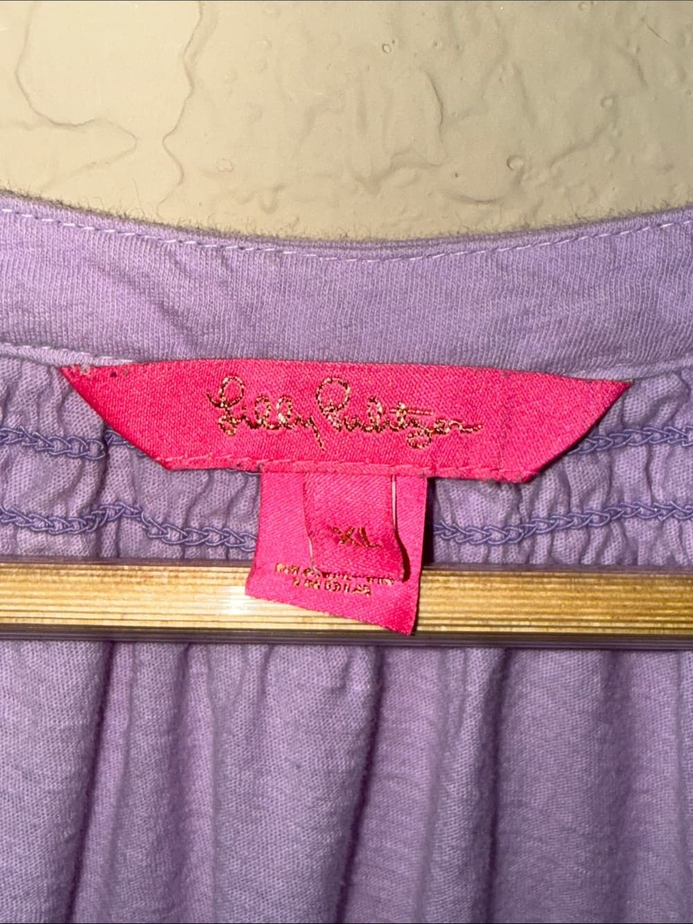 Lilly Pulitzer Lavender Short-Sleeve Henley Tee