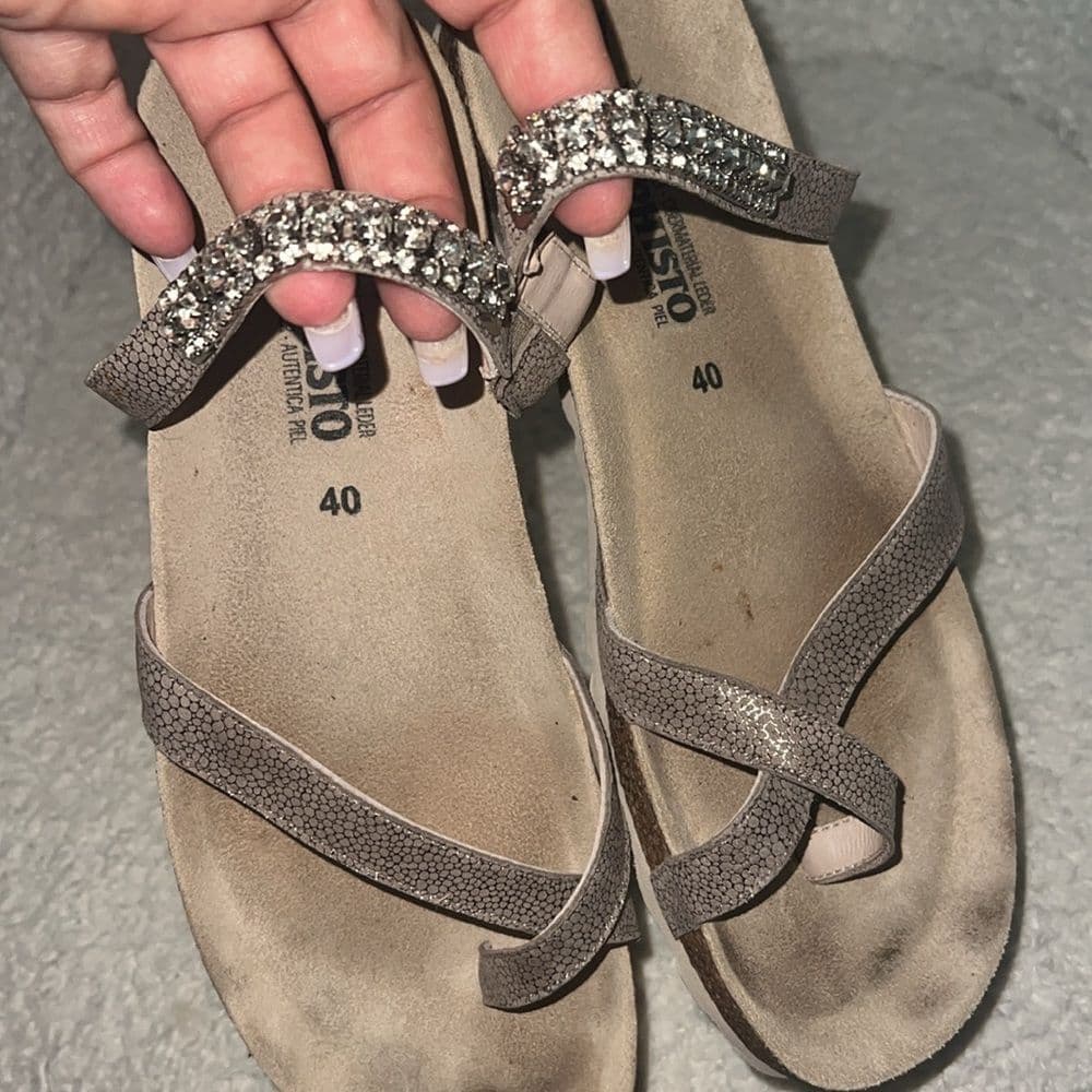 Mephisto Women's Sparkling Sandals - Gray