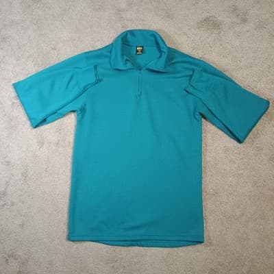 REI Pullover Shirt Mens Medium Quarter Zip Lightweight Blue VintageMade in USA