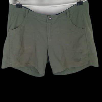 Patagonia Happy Hike Shorts Womens Size 14 W's Green Performance Stretch