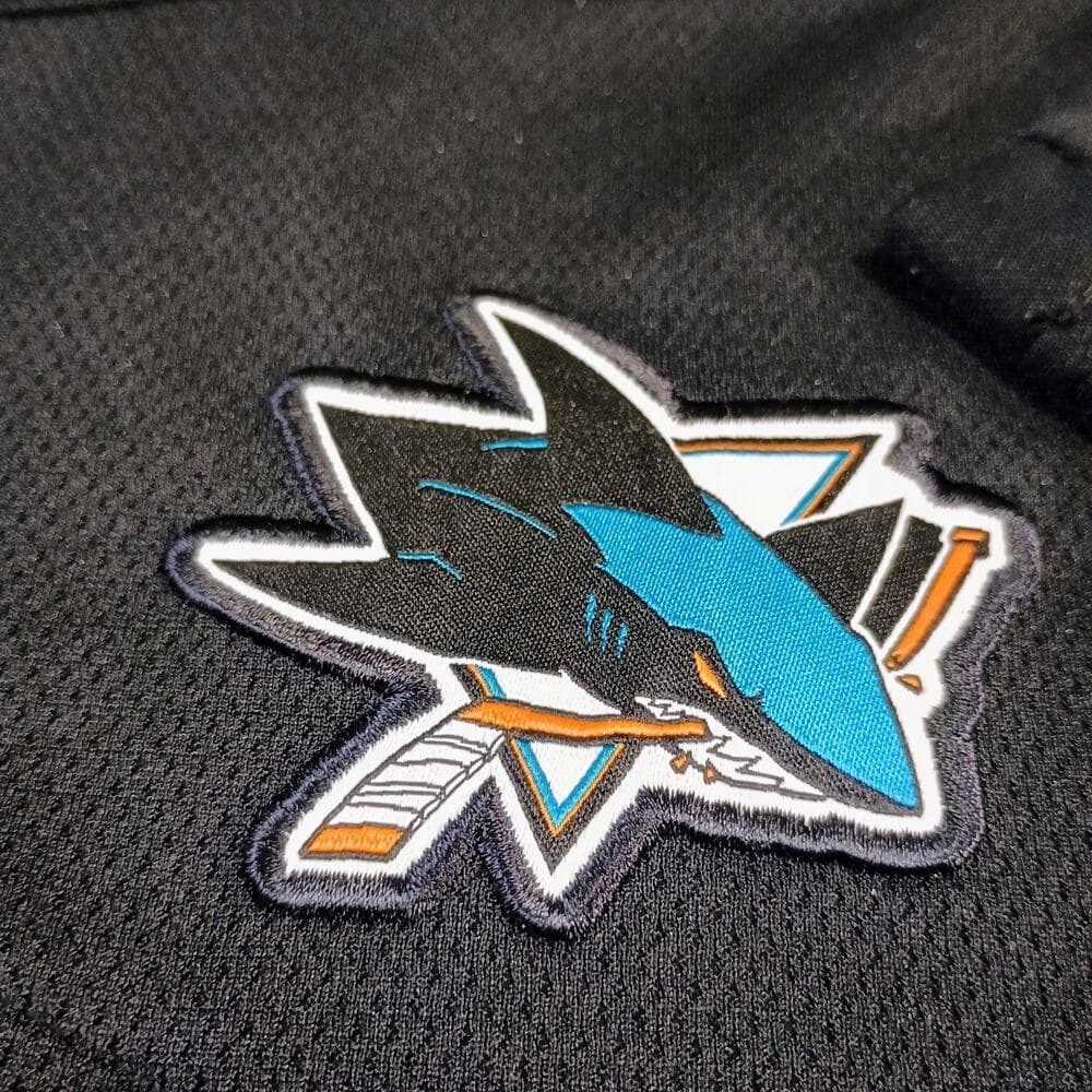 San Jose Sharks Reebok Center Ice Collection Pullover Shirt Black Men's S