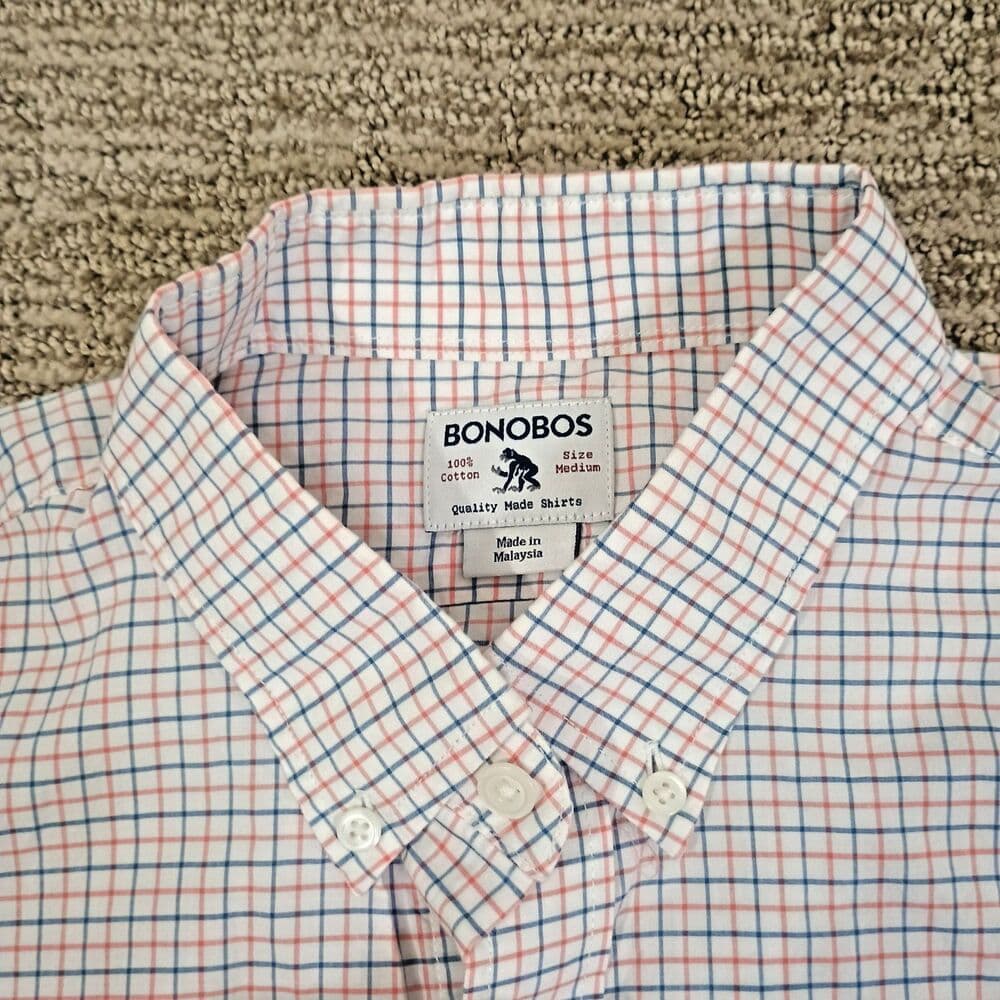 Bonobos Shirt Mens Medium Everyday Model Window Classicore Preppy Sleek Look