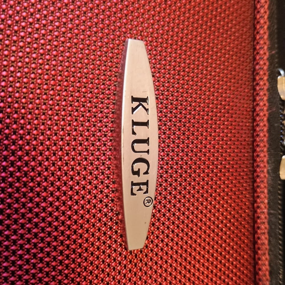 Kluge Men's Black and Red Carry-On Bag