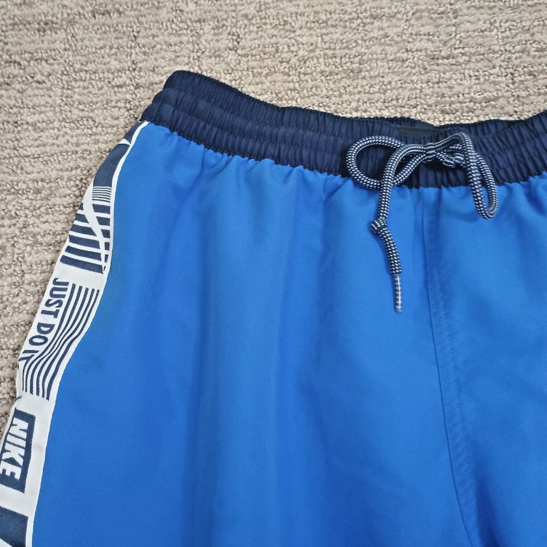 Nike Shorts Mens Medium Funfetti Board Blue Mesh Line Just Do It Running Shorts