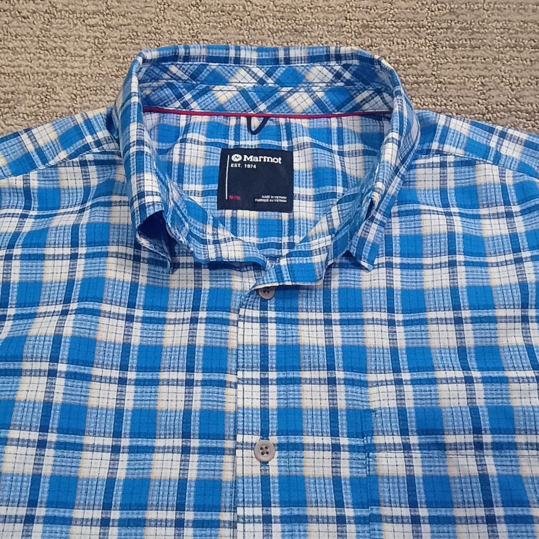 Marmot Syrocco Short Sleeve Shirt Mens Medium Lightweight Breathable