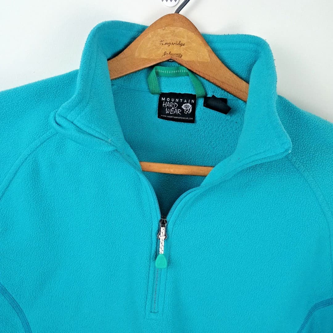 Mountain Hardwear MicroChill Quarter-Zip Womans Large Micro Fleece Top Hiking
