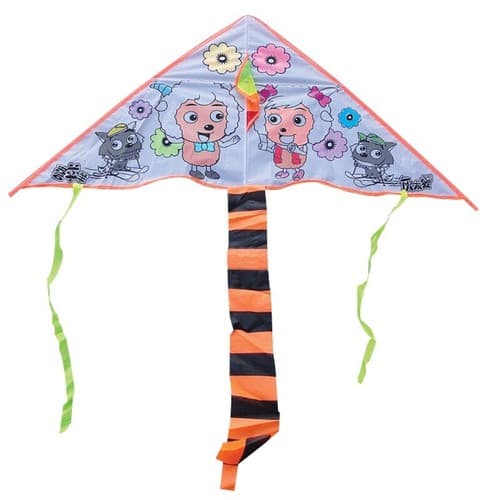 Kid's Outside Pleasant Goat Kite Diy Line BkK54