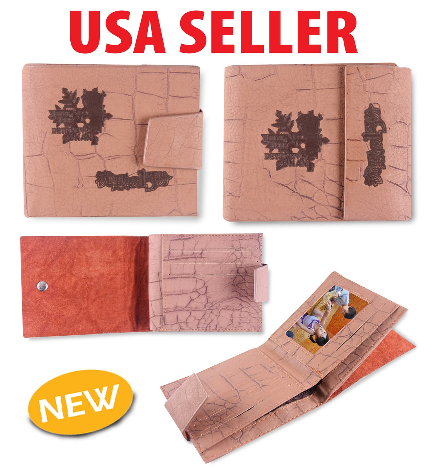 Anime Japanese Detective Conan Leather Wallet CHB