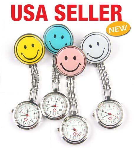 Happy face gift Fob Brooch Quartz Watch E17