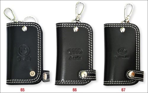 KEYCHAIN GENUINE ring gift LEATHER Car Key Home Key chain Holder Wallet CA65