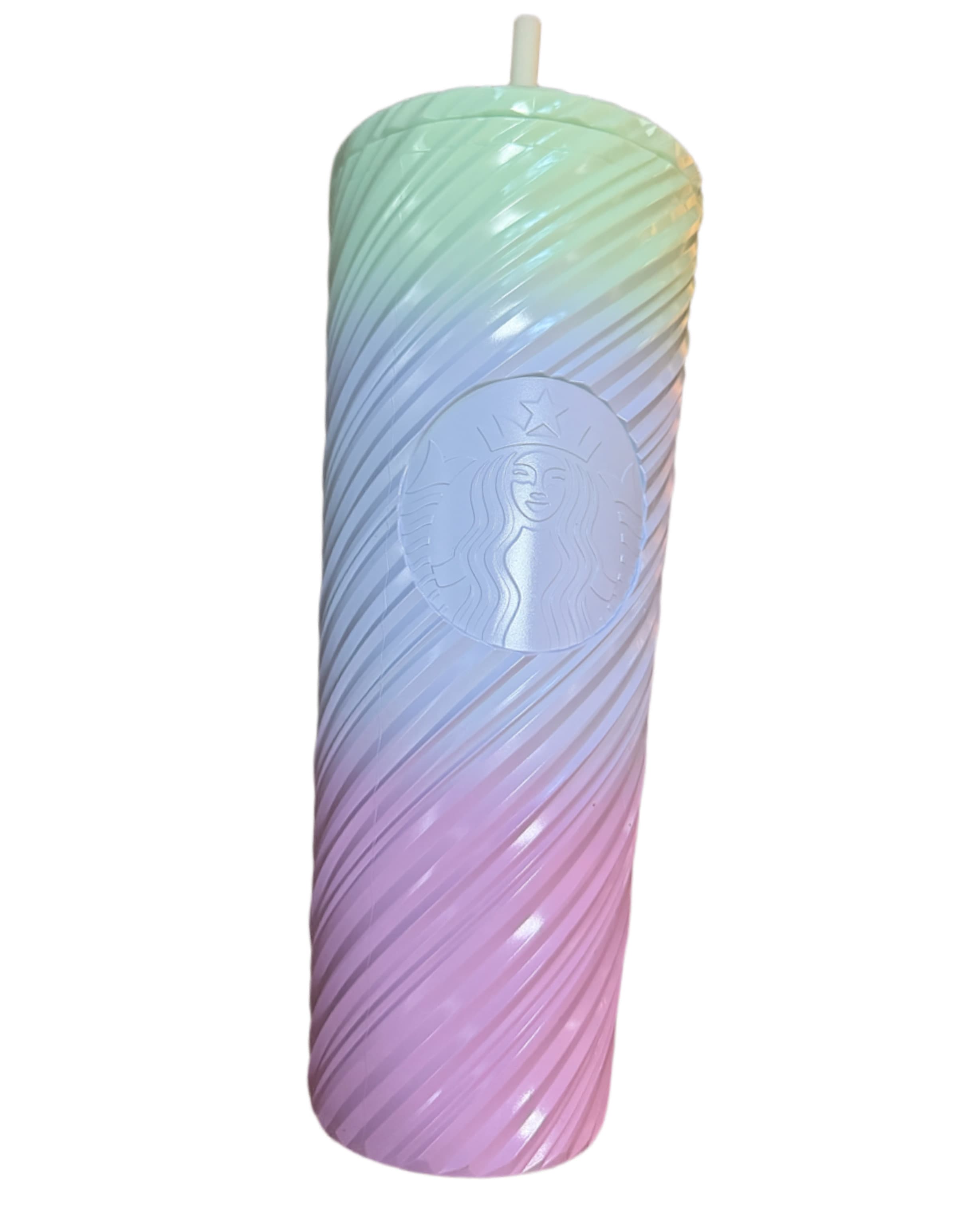 Starbucks Pastel Swirl Tumbler with Straw