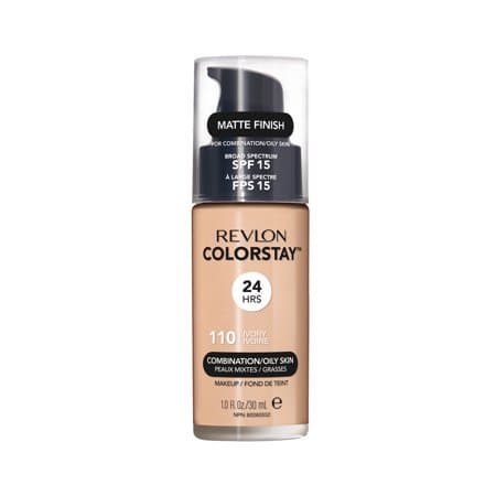 Revlon ColorStay Liquid Foundation Makeup Matte Finish Combination/Oily Skin SPF 15 110 Ivory 1 Fl Oz