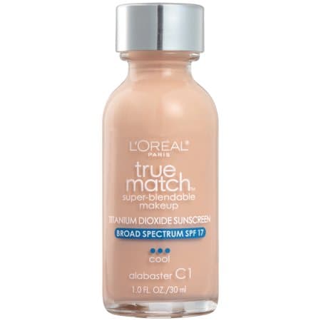 L'Oreal Paris Makeup True Match Super-Blendable Liquid Foundation Alabaster C1 1 Fl Oz 1 Count