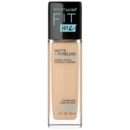 Maybelline Fit Me Matte + Poreless Liquid Foundation Makeup 220 Natural Beige 1 Fl Oz