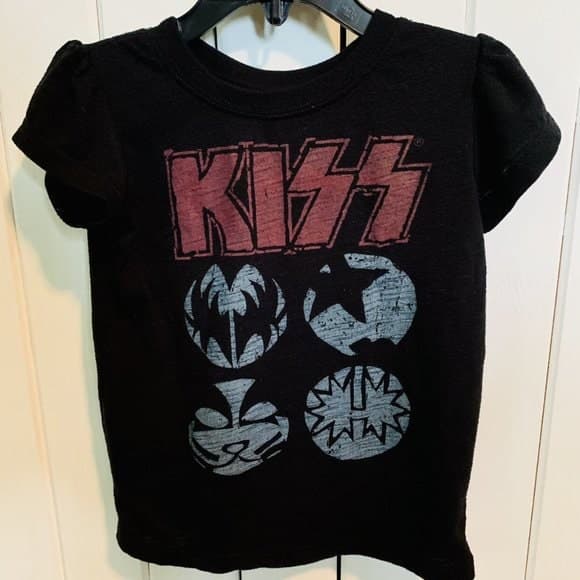 KISS Rock Band Tee- Official KISS merchandise~ Little Girls Size 4