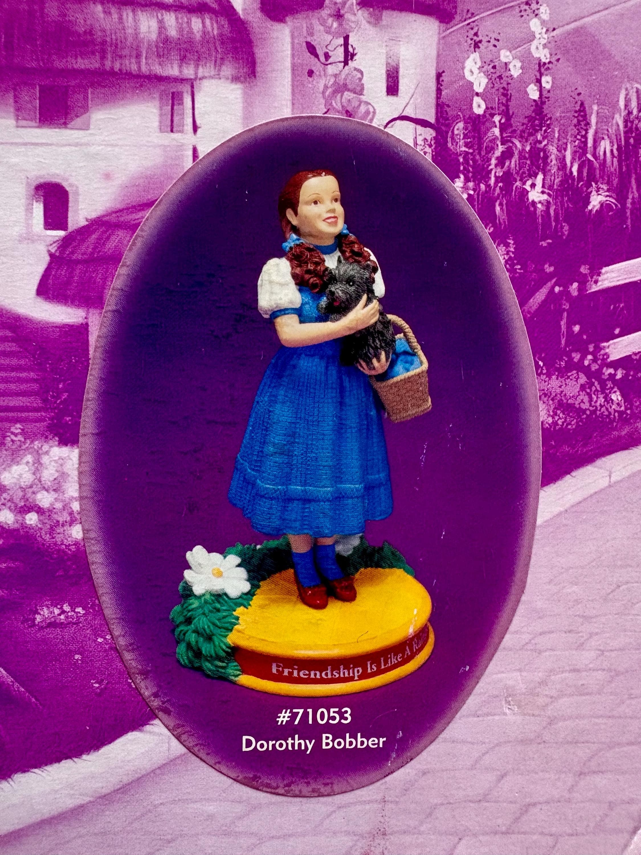 Vintage Wizard of Oz Dorothy & Toto on Yellow Brick Road
