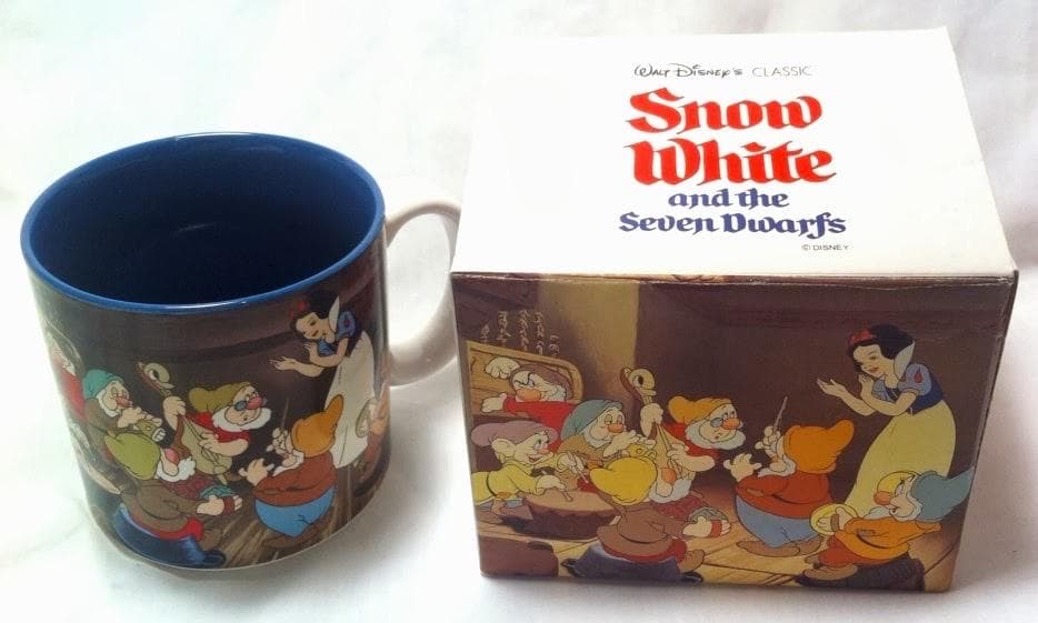Vintage Disney Store Boxed Mug~ Snow White & the 7 Dwarfs