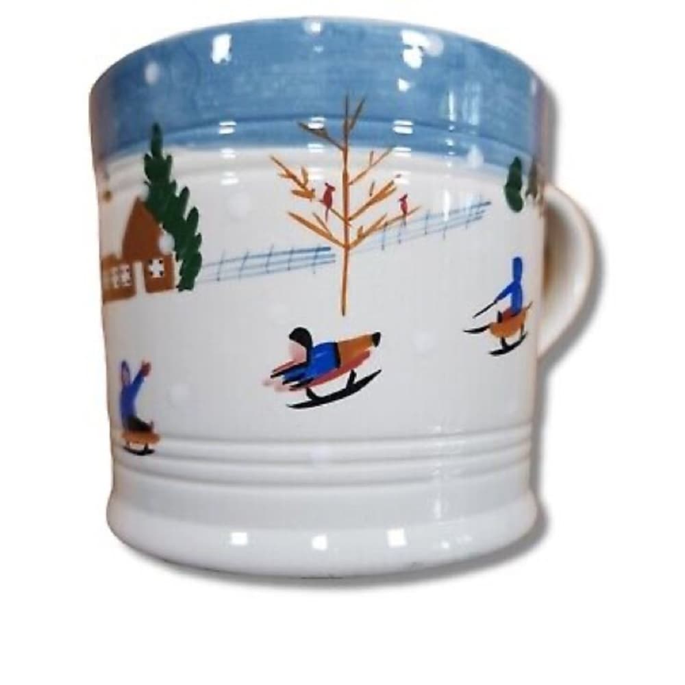 Vintage 1997 Bath & Body Works Extra Large Snowman Winter Wonderland Mug 30 oz