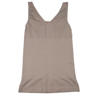 Light Control V Neck Tank Beige Smoothing Camisole Slip M