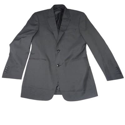 Insignia Collezione Men High Twist Microtech Super Deluxe Pinstripe Blazer Sz L