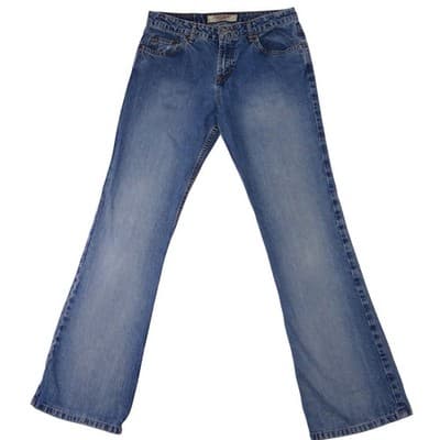 Y2K Vintage Retro Paris Blues Originals Women's Blue Wash Flare Jeans Size 10