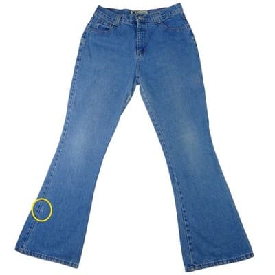 Vintage D Mode Classix Denim Bell Bottom Jeans Sz 13 Flare Cotton Made in USA