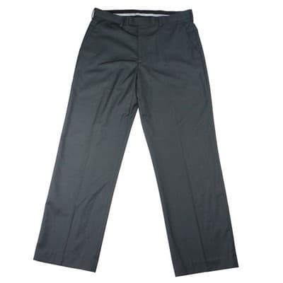 Easy Portfolio Classic Fit Men's Charcoal Gray Dress Pants 33x30 Wool Blend
