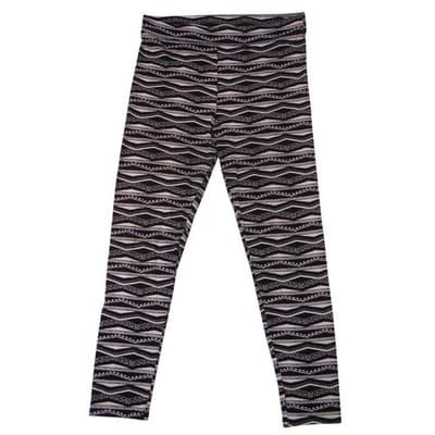 PINK Victoria's Secret Geometric Wave Print Leggings Size L Black White