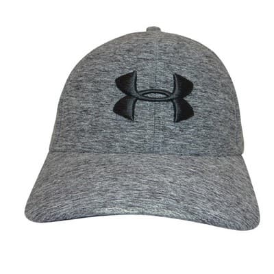 Under Armour Mens Heather Grey Stretch Fit Baseball Cap Hat LG/XL