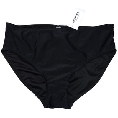 NWT-Fullfitall Swimsuits Womens Plus Size 18 Black High Waist Bikini Bottom